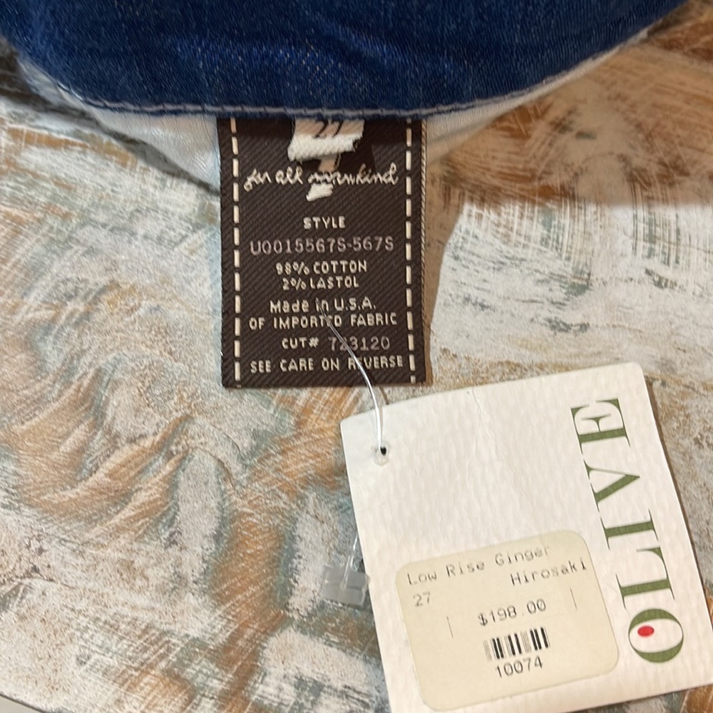 7 For All Mankind Low Rise Ginger Jean, Hirosaki Wash, 27 - Picture 12 of 13